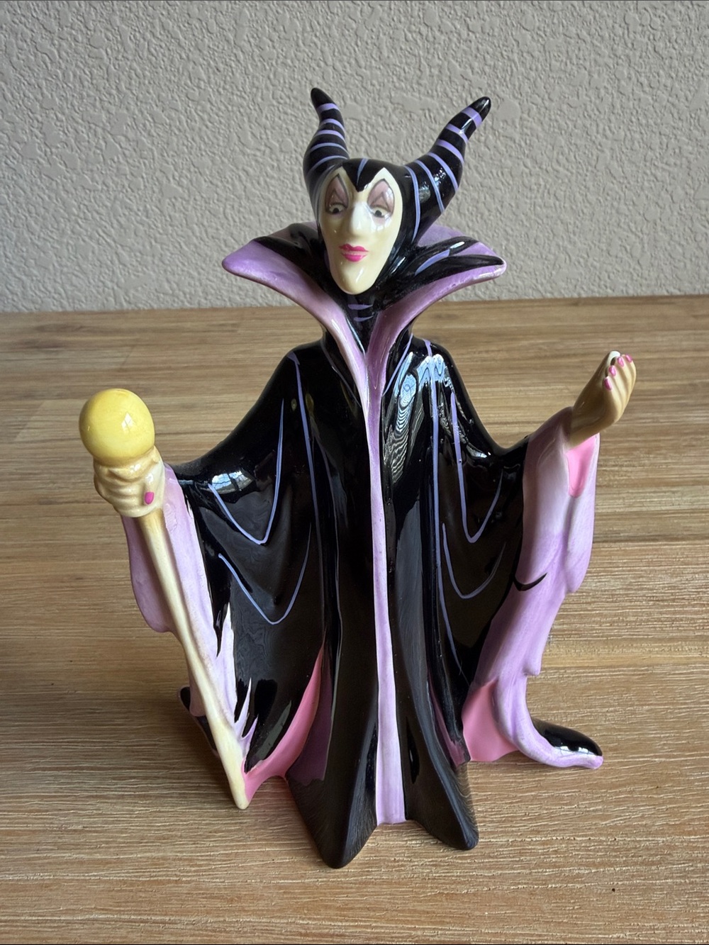 Vintage Disney Japan Maleficent Sleeping Beauty Villain Ceramic Figurine